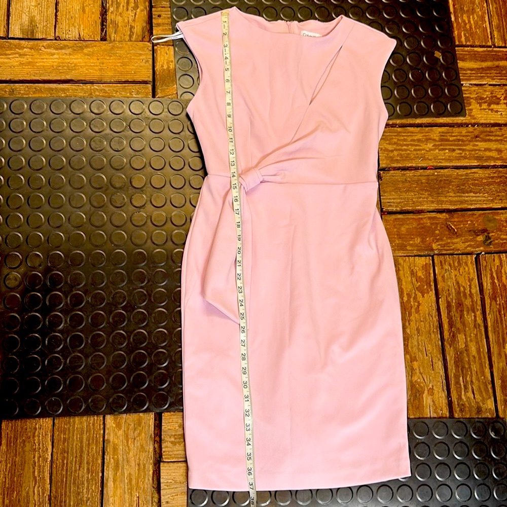 Calvin Klein Asymmetrical Ruched Midi Dress - Picture 9 of 13